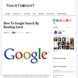 How To Google Search By Reading Level