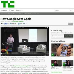 How Google Sets Goals