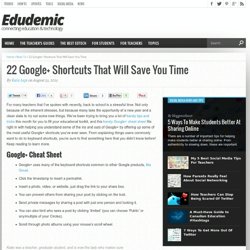 22 Google+ Shortcuts That Will Save You Time