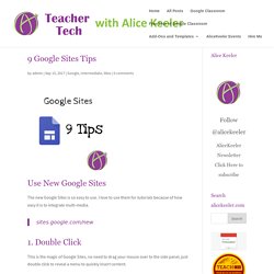 9 Google Sites Tips - Teacher Tech