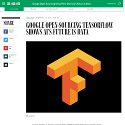 Google Open-Sourcing TensorFlow Shows AI's Future Is Data