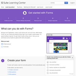 Forms: Get Started