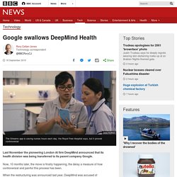 Google swallows DeepMind Health