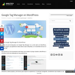 Google Tag Manager en Wordpress