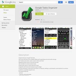 Google Tasks Organizer - Aplicaciones en Android Market