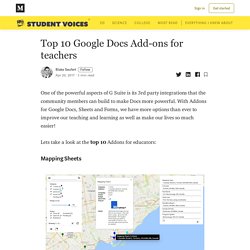 Top 10 Google Docs Add-ons for teachers - Student Voices