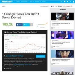 14 Google Tools You Didn't Know Existed