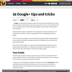 25 Google+ tips and tricks