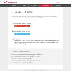 Plus - ManageFlitter - Twitter Account Management