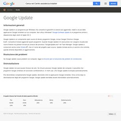 Update e Google Updater - Guida di Installer