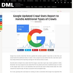 Google Updated Crawl Stats Report to Handle Additional Types of Crawls
