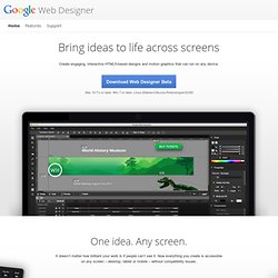 Google Web Designer: Any Screen Or Device