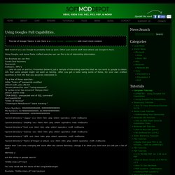 Using Googles Full Capabilities. « XBOX, XBOX 360, PS2, PS3, PSP, & MORE! – Your source for the latest in console modding.