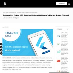Googles Flutter 1.20 Framework