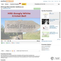 HRS Googly White Cricket Ball - Sabkifitness.Com