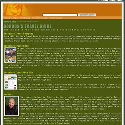 Gordon's Travel Guide - the Adventure Travel Company