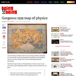 Gorgeous 1939 map of physics