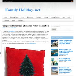 Handmade Christmas Pillow Inspiration