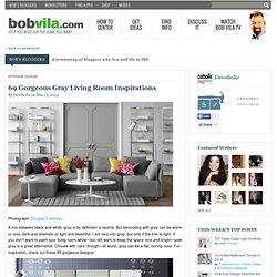69 Gorgeous Gray Living Room Inspirations by Melina Divani on Bobvila.com