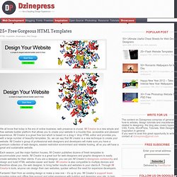25+ Free Gorgeous HTML Templates