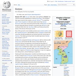 Goryeo - Wikipedia