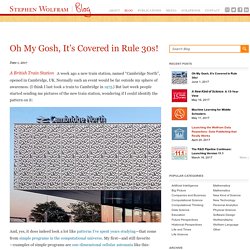 Oh My Gosh, It’s Covered in Rule 30s!—Stephen Wolfram Blog