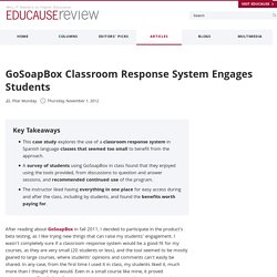 GoSoapBox Classroom Response System Engages Students