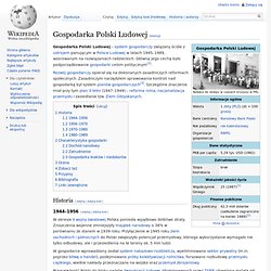 Gospodarka Polski Ludowej