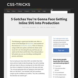 5 Gotchas You're Gonna Face Getting Inline SVG Into Production