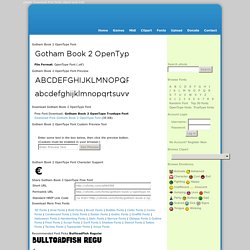 Gotham Book 2 OpenType Free OpenType Font Download - ufonts.com