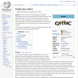 Gothic Francais Wiki