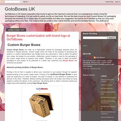 GotoBoxes.UK: Burger Boxes customization with brand logo at GoToBoxes