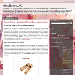 GotoBoxes.UK: Pencil Boxes - Cardboard Pencil Box customization