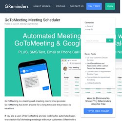 GoToMeeting Meeting Scheduler