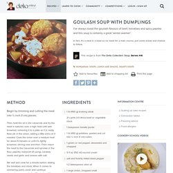 Goulash Soup with Dumplings