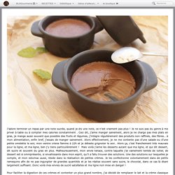Crème chocolat menthe au lait de soja