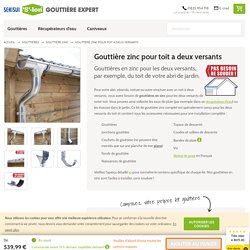 Gouttière zinc kit complet pour abri de jardin !