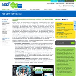 RSD, gouvernance de l'information