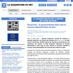 Terrorisme : le gouvernement Valls veut la censure administrative du Net