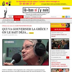 QUI VA GOUVERNER LA GRÈCE ? ON LE SAIT DÉJA...