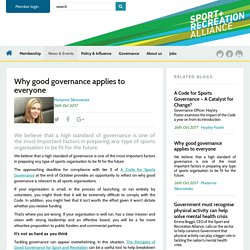 Why good governance applies to everyone