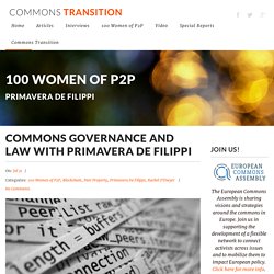 Commons Governance and Law with Primavera De Filippi