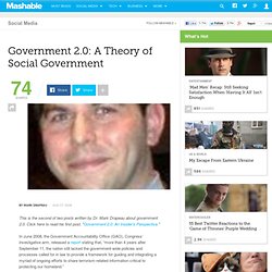 Government 2.0: A Theory of Social Government