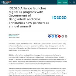 ID2020 Alliance launches digital ID program with Government of Bangladesh and Gavi, announces new partners at annual summit