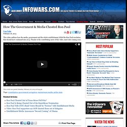 » How The Government & Media Cheated Ron Paul Alex Jones