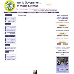 index - World Government of World Citizen - Welcome