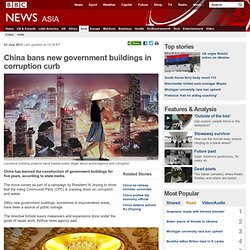 China bans new government buildings in corruption curb