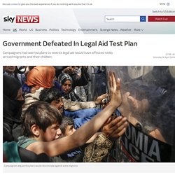 Government Defeated In Legal Aid Test Plan