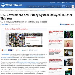 U.S. Government Anti-Piracy System Delayed To Later This Year