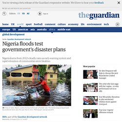 Nigeria floods test government's disaster plans